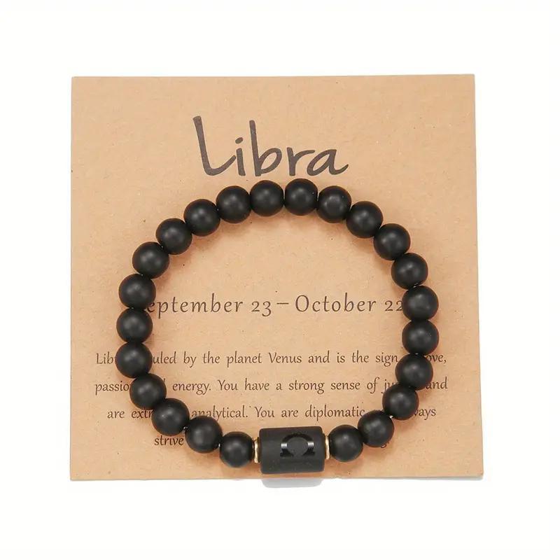 Natural Stone Beaded Tiger Eye Zodiac Bracelet — additional product photo