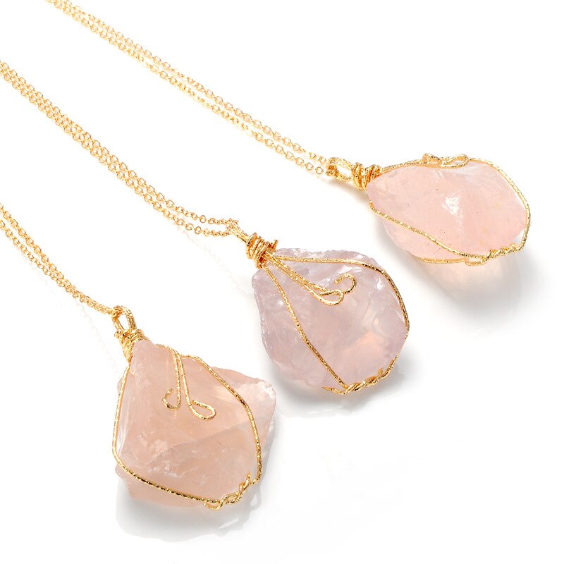 Handcrafted Crystal Wire Wrap Necklace Collection — additional product photo