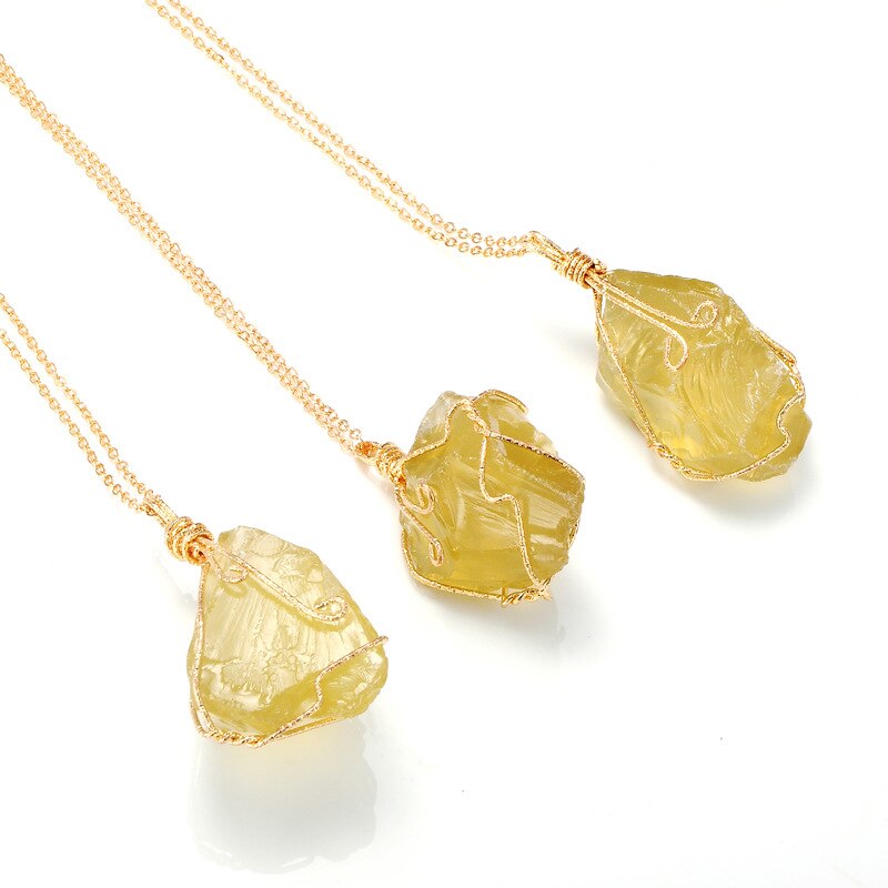 Handcrafted Crystal Wire Wrap Necklace Collection — additional product photo