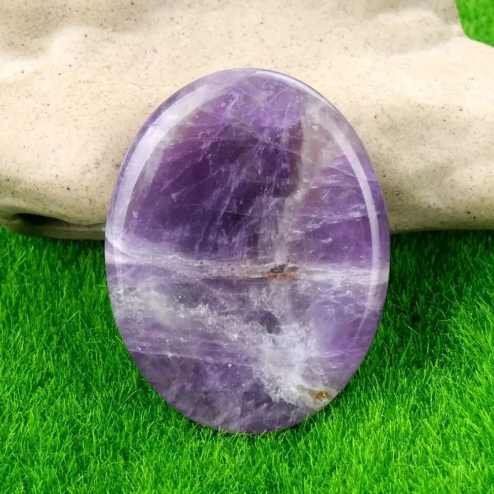 Worry Stone — Natural Gemstone Thumb Massage Palm Stone — additional product photo