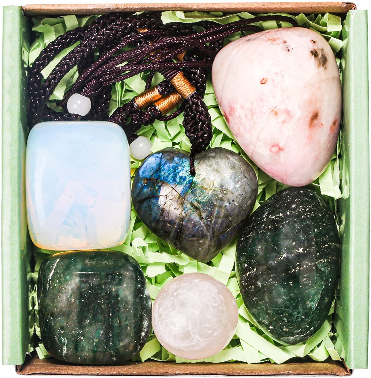 23 Piece Natural Crystal Stone Set Gift Box | Clairvoyant Crystals