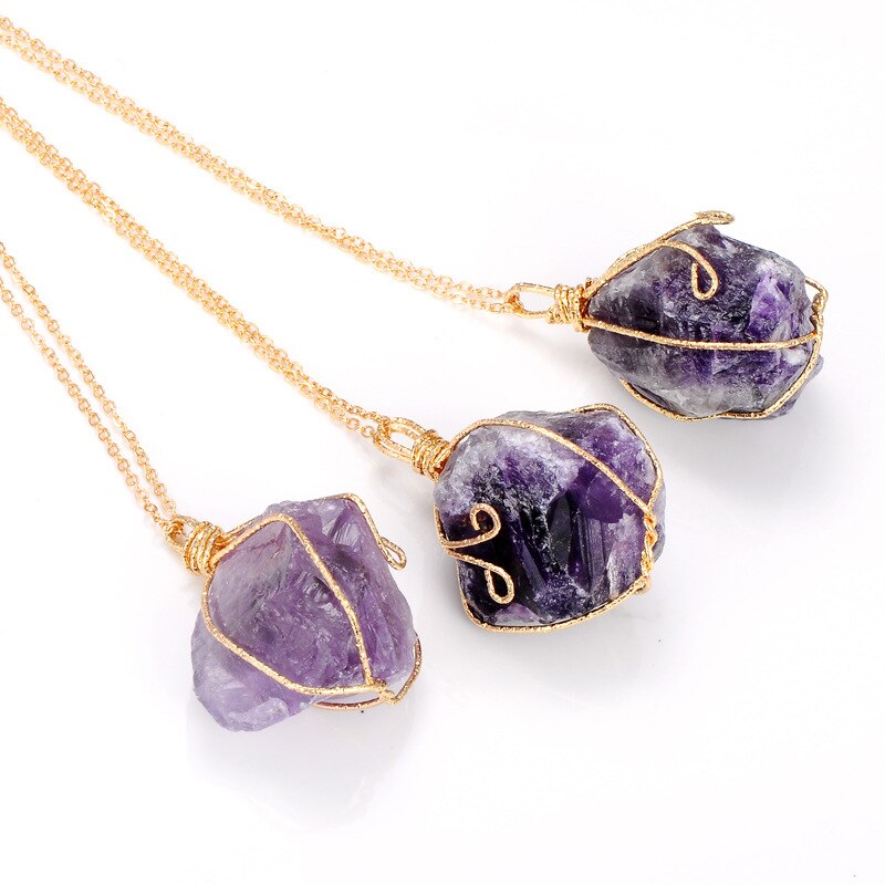 Handcrafted Crystal Wire Wrap Necklace Collection — additional product photo