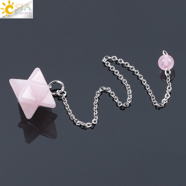 Sacred Merkaba Crystal Pendulum Collection — additional product photo