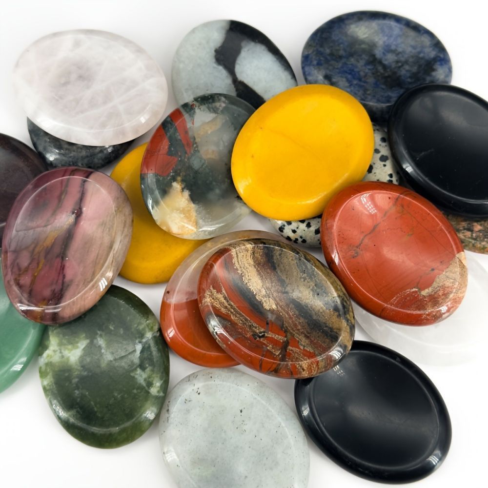 Worry Stone — Natural Gemstone Thumb Massage Palm Stone — additional product photo