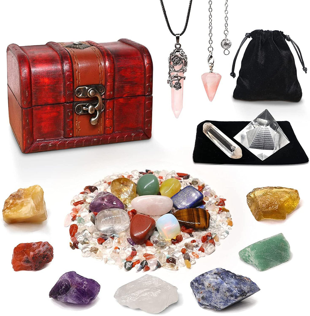 23 Piece Natural Crystal Stone Set Gift Box — additional product photo