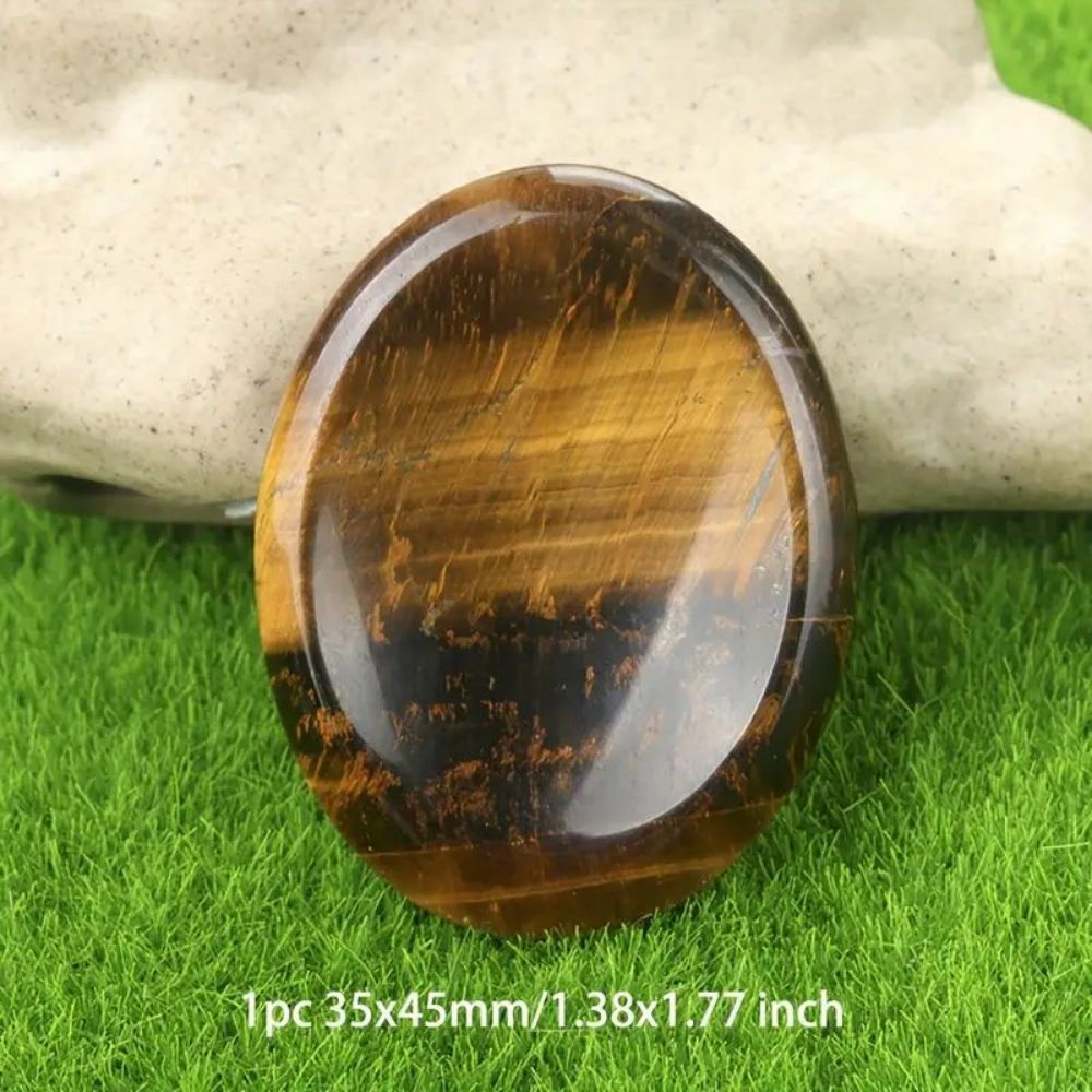 Worry Stone — Natural Gemstone Thumb Massage Palm Stone — additional product photo