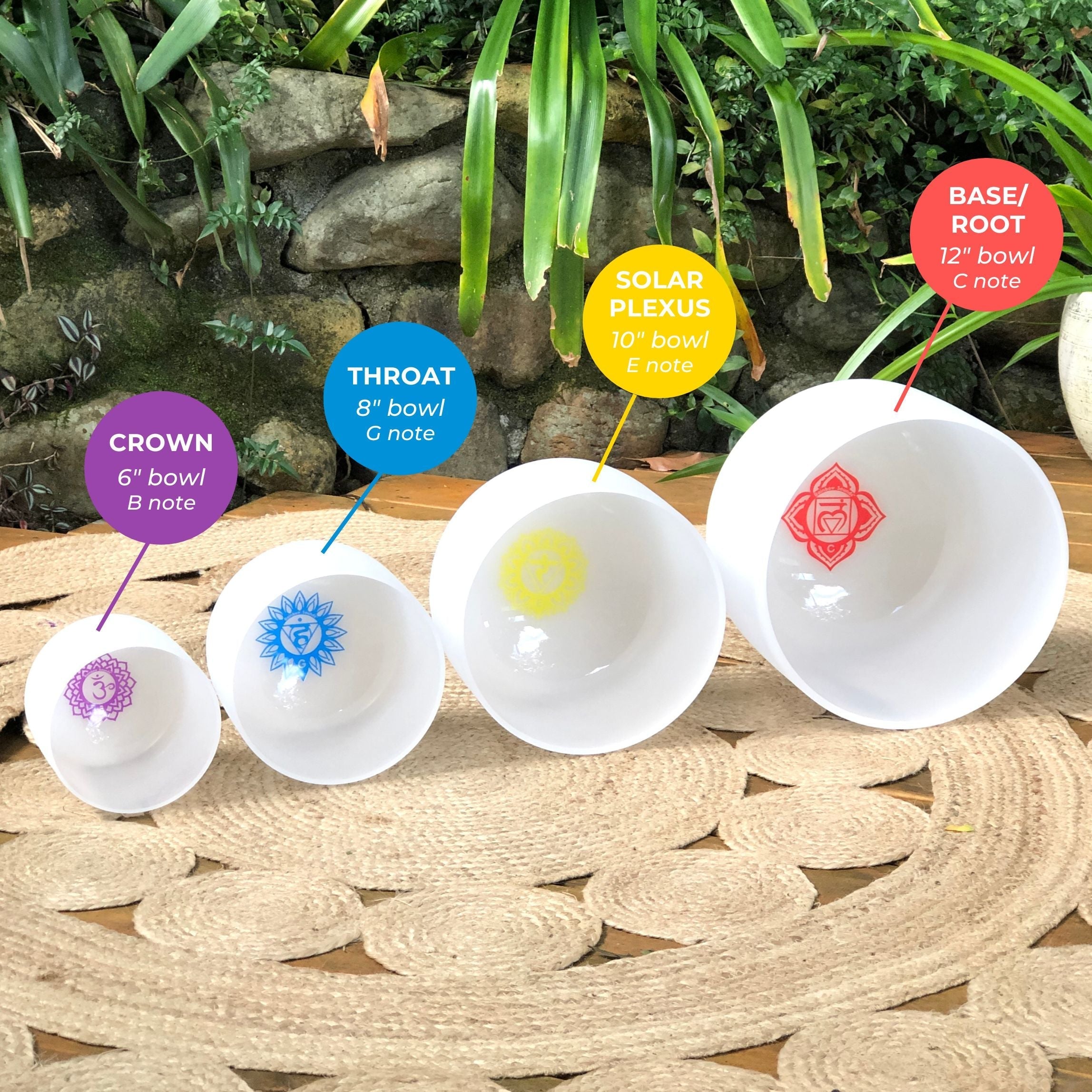 Set of 4 White Sound Therapy Bowls — additional product photo