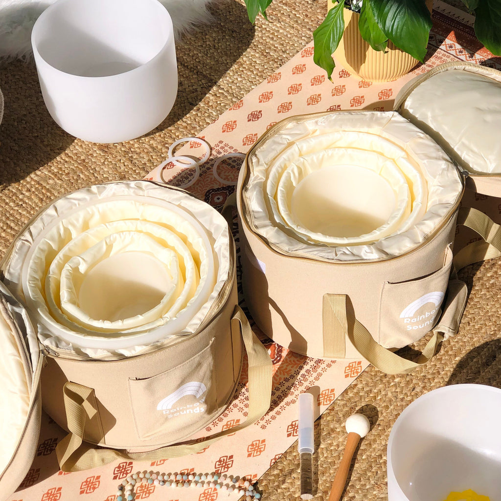Set of 4 White Sound Therapy Bowls — additional product photo