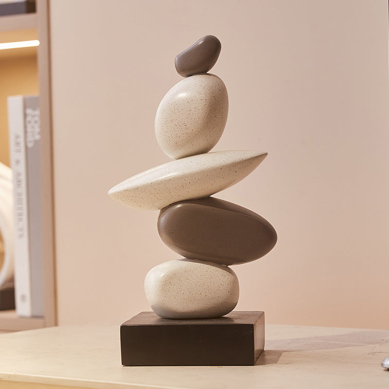 Crystal Balance Stacking Stone Sculpture