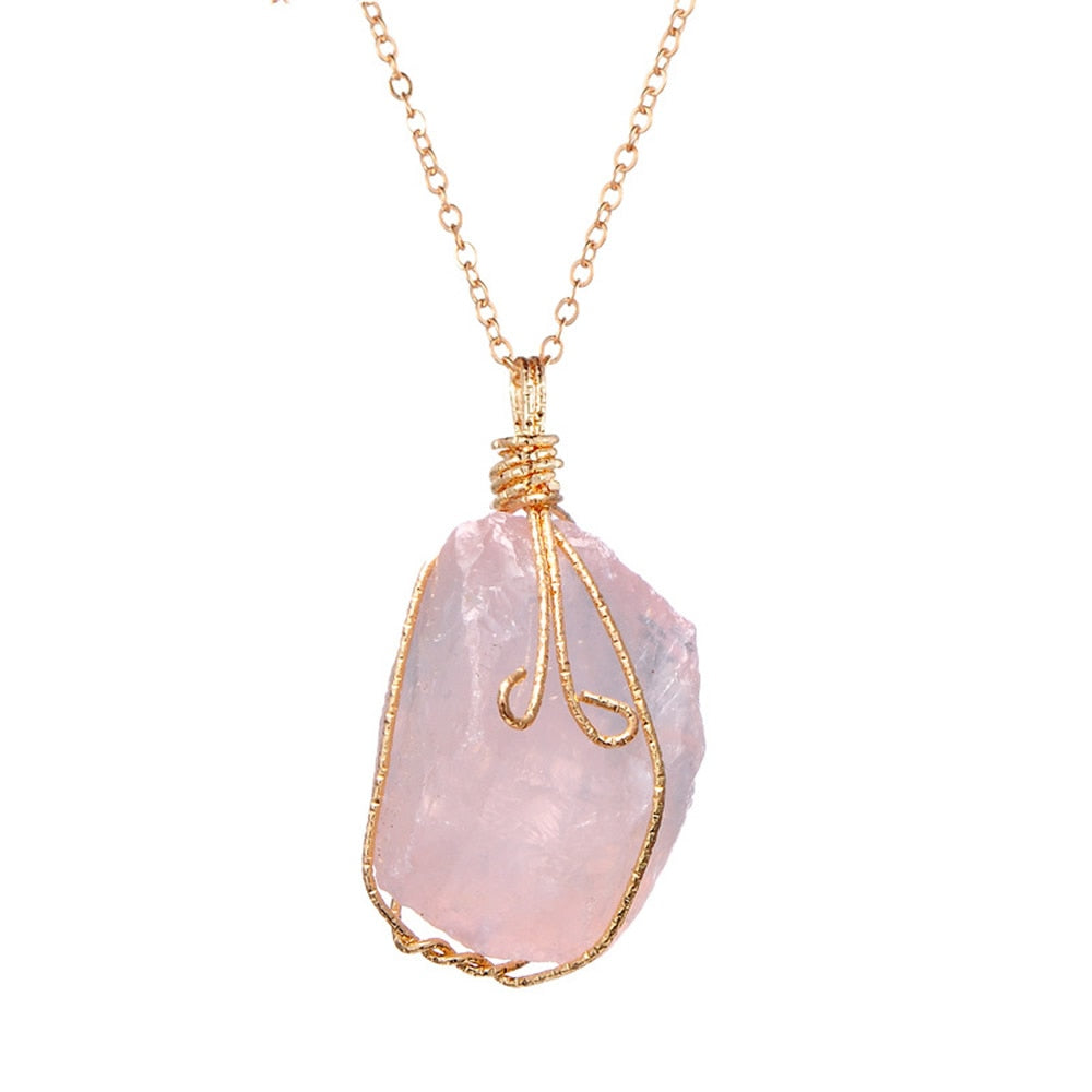 Handcrafted Crystal Wire Wrap Necklace Collection — additional product photo