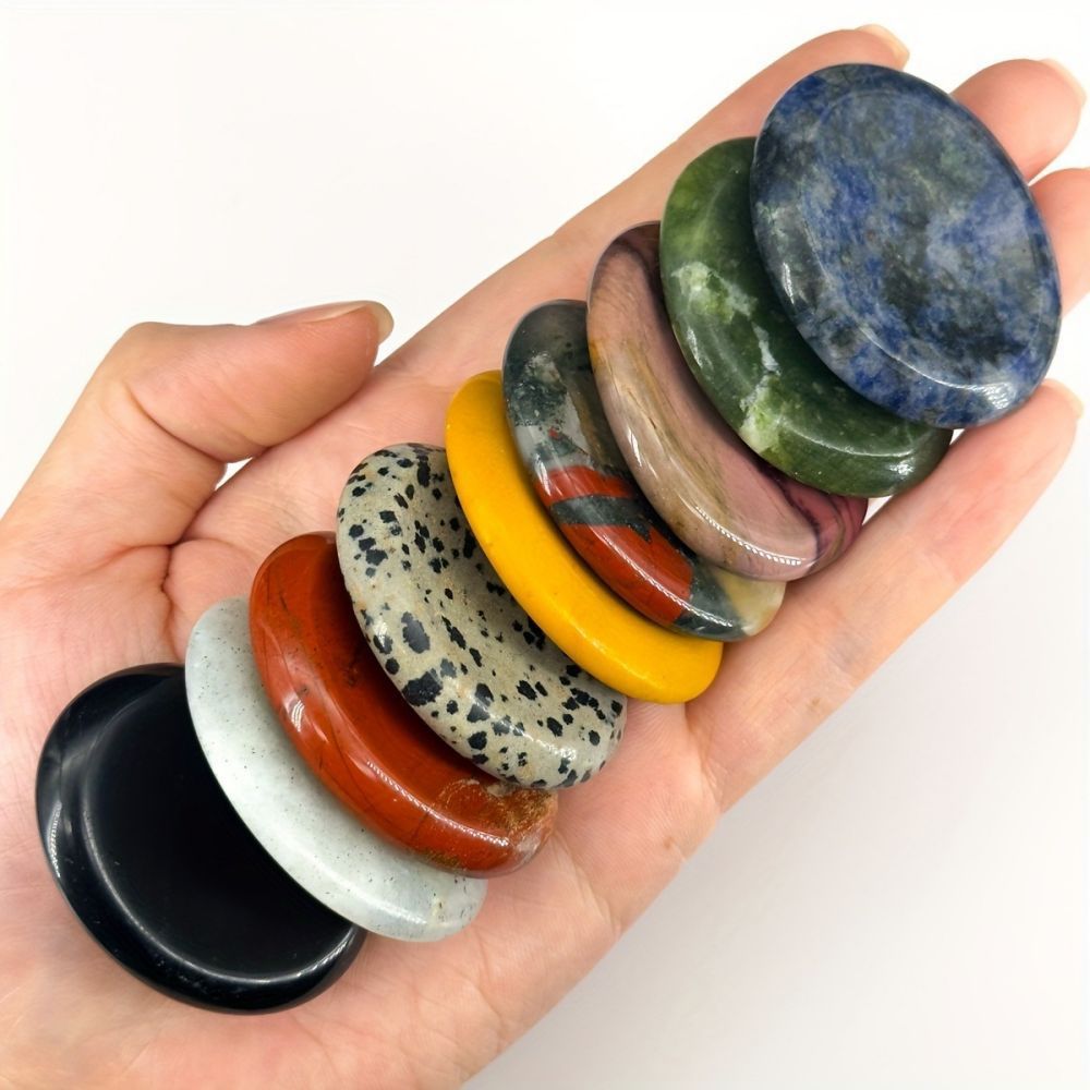 Worry Stone — Natural Gemstone Thumb Massage Palm Stone — additional product photo
