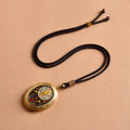Niche For Statue Of The Buddha Handmade Yellow Pendants