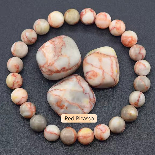 Blue Apatite & Sunstone Energy Bracelet — additional product photo