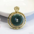 Jadeite Blue Protection Pendant Necklace — additional product photo