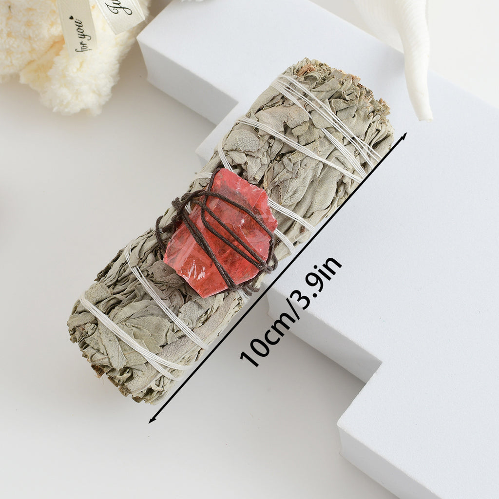 White Sage & Crystal Ornament Set | Smudge Cleansing Kit — additional product photo