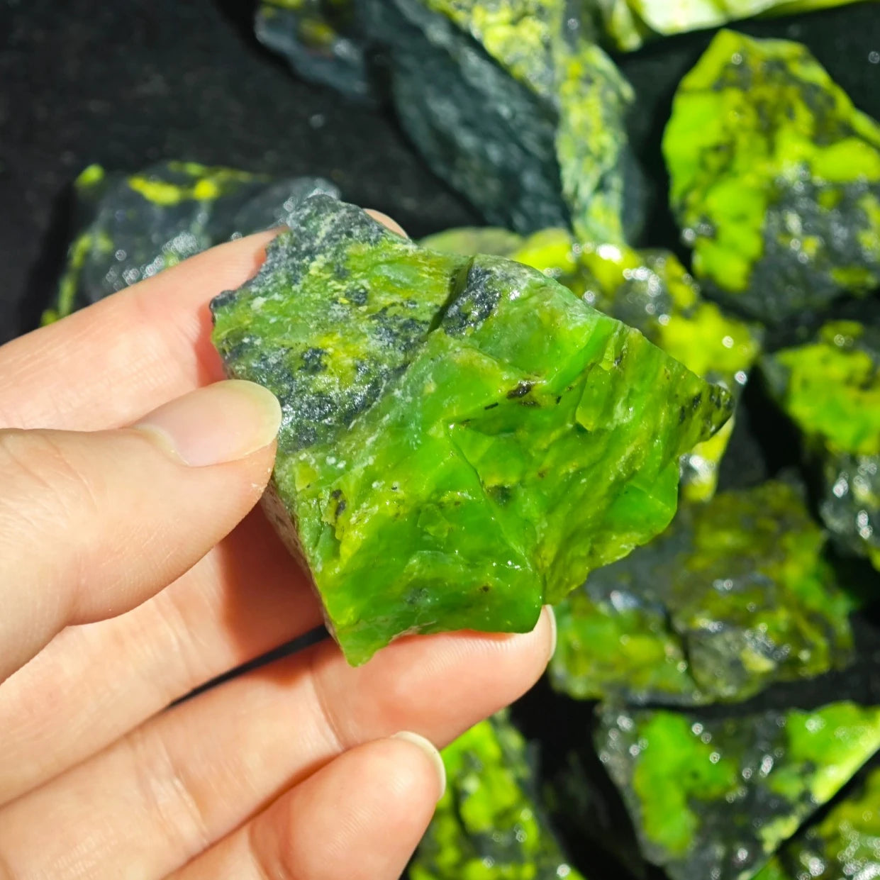 Raw Green Opal Crystal Specimen | Clairvoyant Crystals
