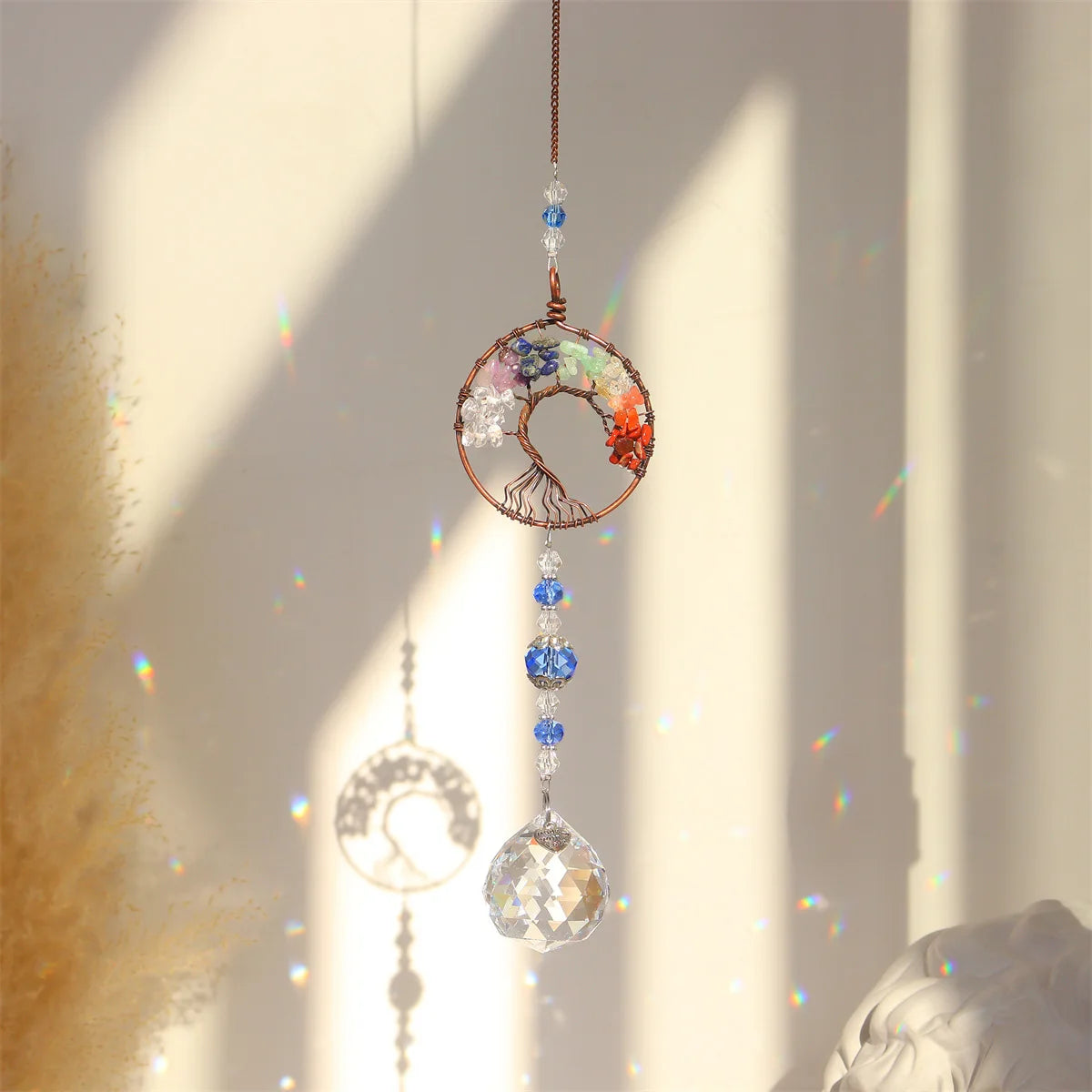 Tree of Life Crystal Rainbow Prism Sun Catcher — additional product photo