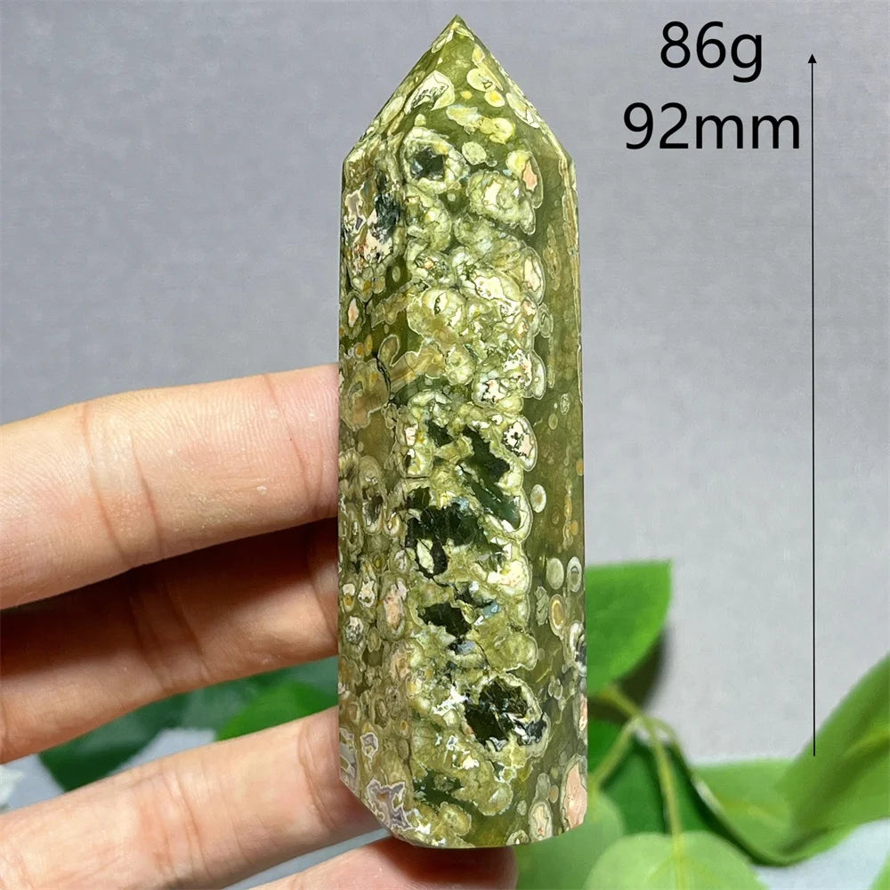 Crystal Rainforest Tower Point Wand Natural Stone Quartz Minerals Spiritual Reiki — additional product photo