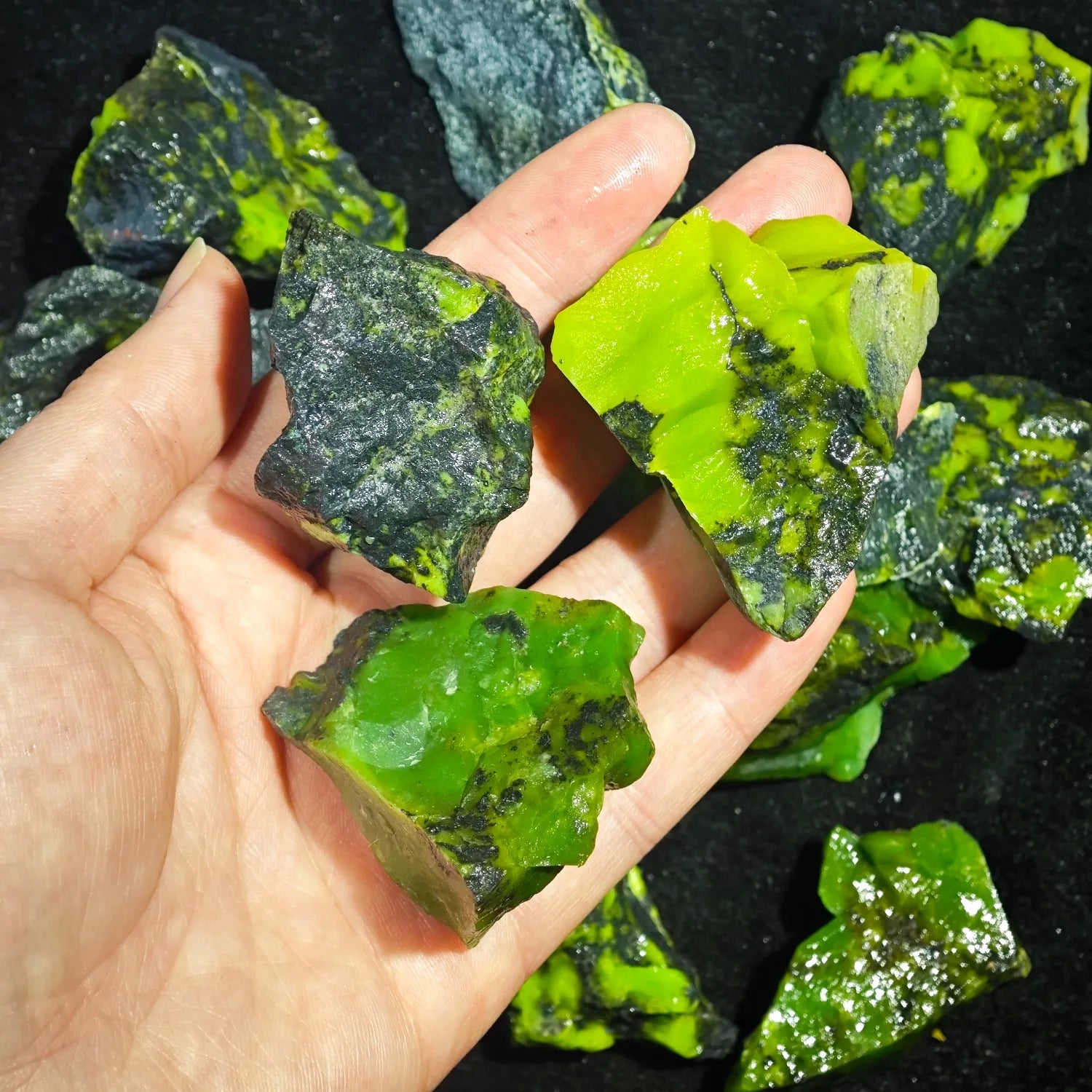 Raw Green Opal Crystal Specimen — additional product photo