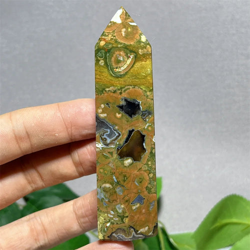 Crystal Rainforest Tower Point Wand Natural Stone Quartz Minerals Spiritual Reiki — additional product photo