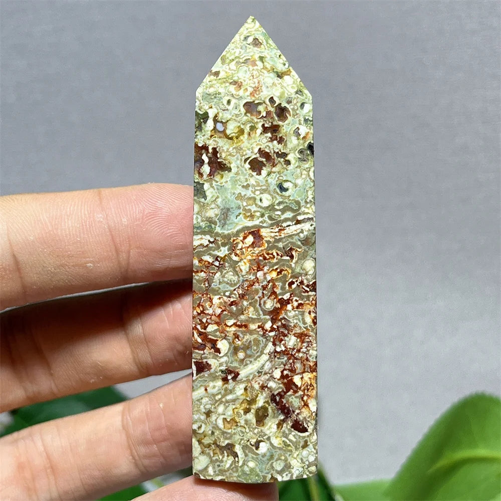 Crystal Rainforest Tower Point Wand Natural Stone Quartz Minerals Spiritual Reiki — additional product photo