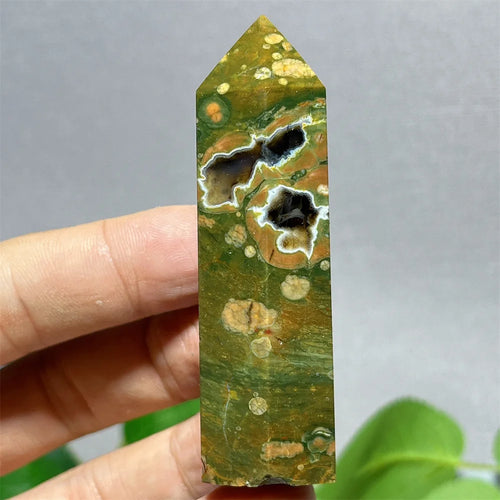 Crystal Rainforest Tower Point Wand Natural Stone Quartz Minerals Spiritual Reiki | Clairvoyant Crystals