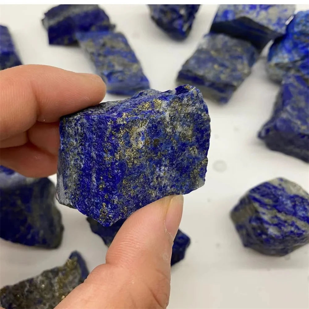 Natural Unpolished Crystals Blue Lapis Lazuli Raw Gemstone Stone — additional product photo