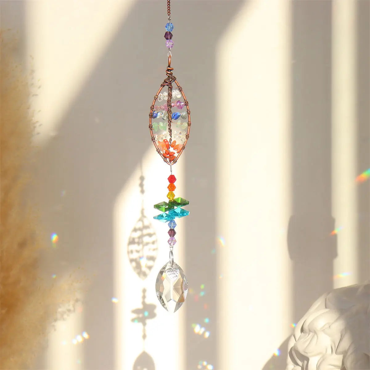 Tree of Life Crystal Rainbow Prism Sun Catcher — additional product photo