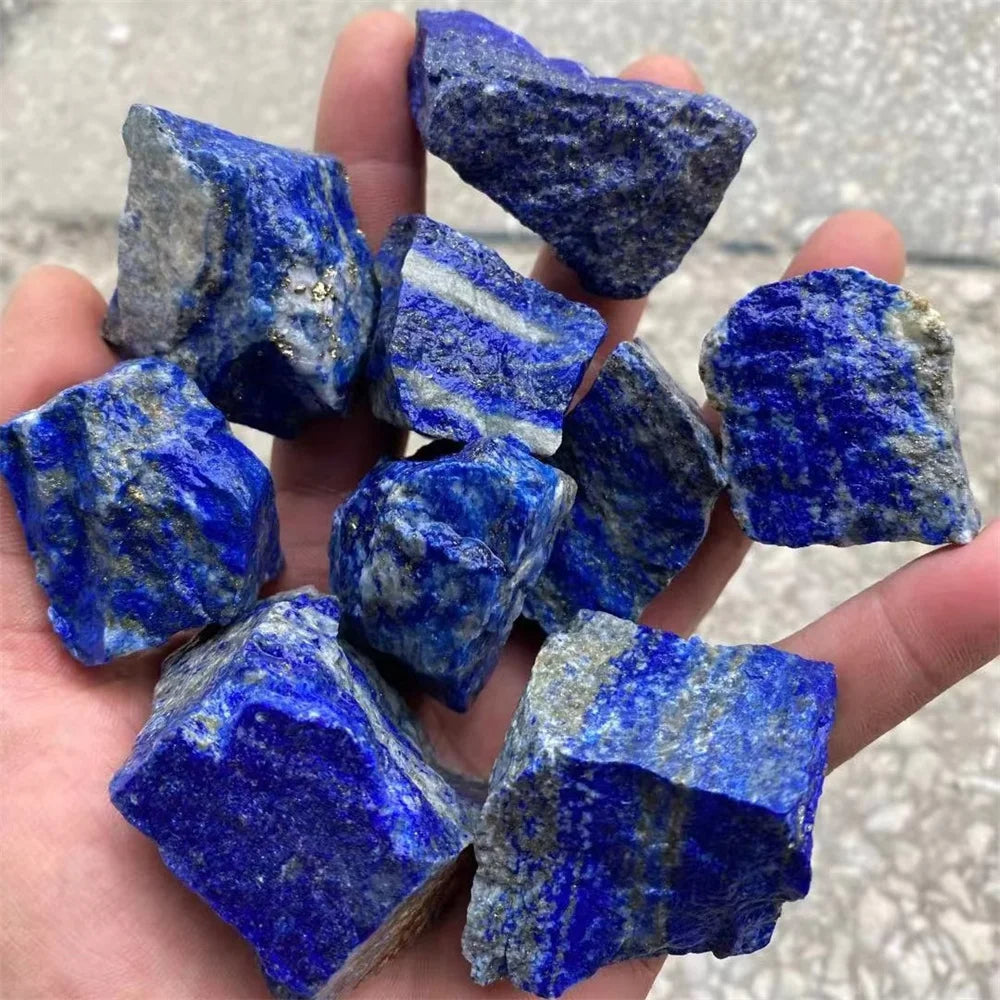 Natural Unpolished Crystals Blue Lapis Lazuli Raw Gemstone Stone — additional product photo
