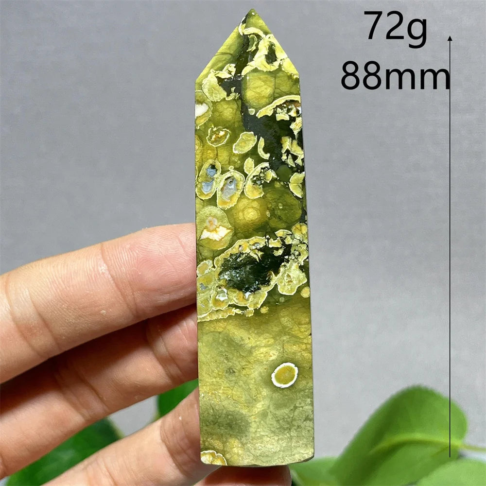 Crystal Rainforest Tower Point Wand Natural Stone Quartz Minerals Spiritual Reiki — additional product photo
