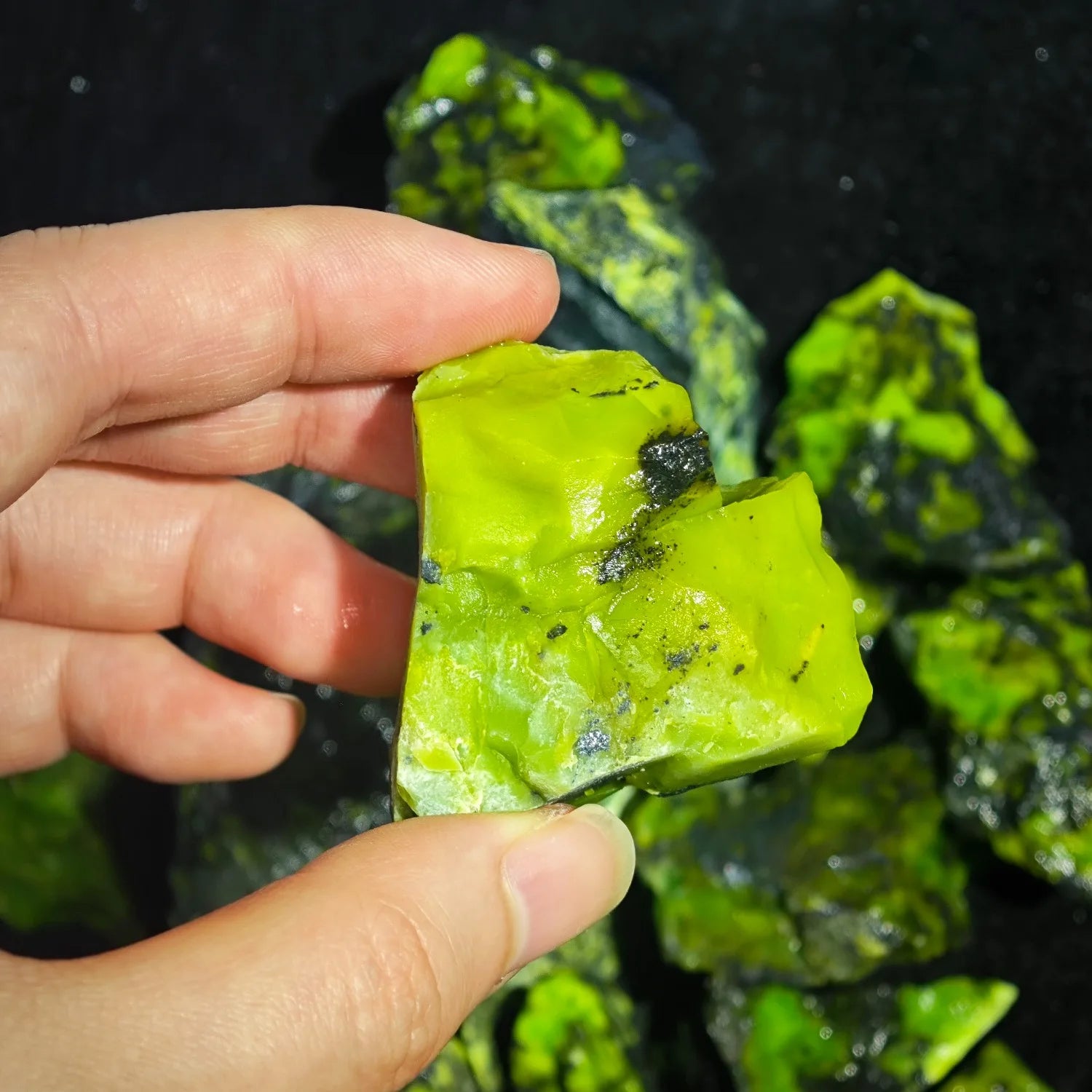 Raw Green Opal Crystal Specimen — additional product photo