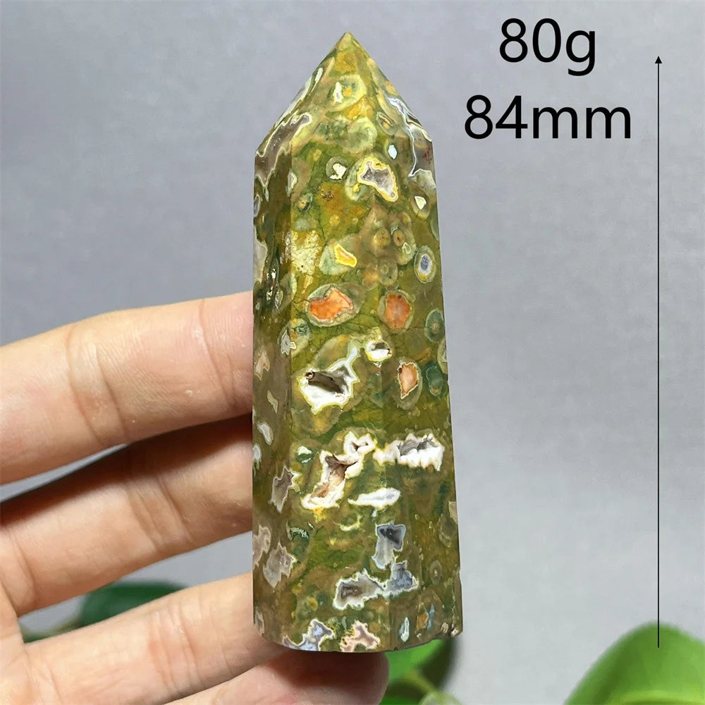 Crystal Rainforest Tower Point Wand Natural Stone Quartz Minerals Spiritual Reiki — additional product photo