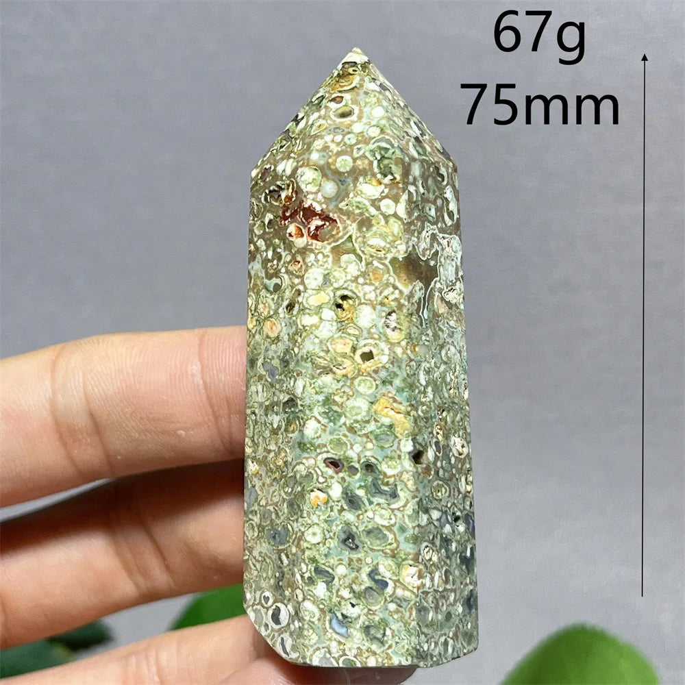 Crystal Rainforest Tower Point Wand Natural Stone Quartz Minerals Spiritual Reiki — additional product photo