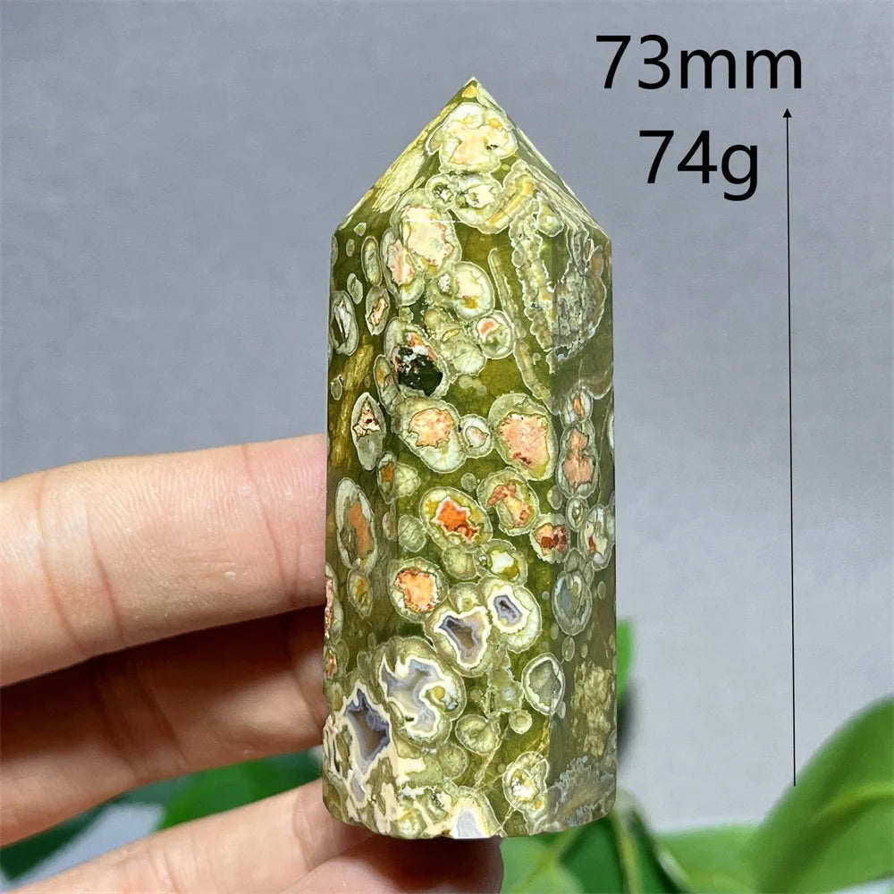 Crystal Rainforest Tower Point Wand Natural Stone Quartz Minerals Spiritual Reiki — additional product photo