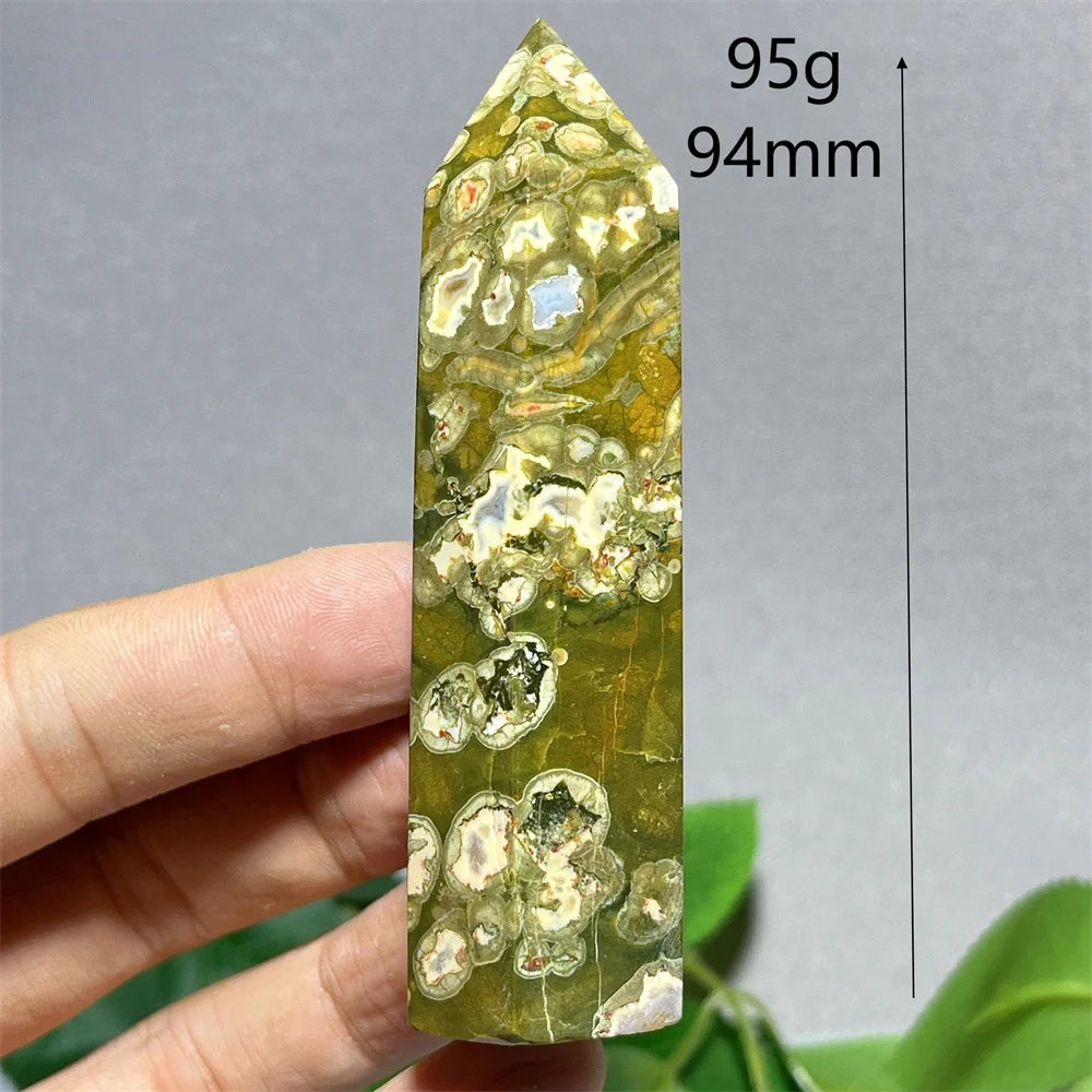 Crystal Rainforest Tower Point Wand Natural Stone Quartz Minerals Spiritual Reiki — additional product photo