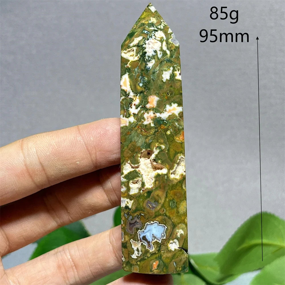 Crystal Rainforest Tower Point Wand Natural Stone Quartz Minerals Spiritual Reiki — additional product photo