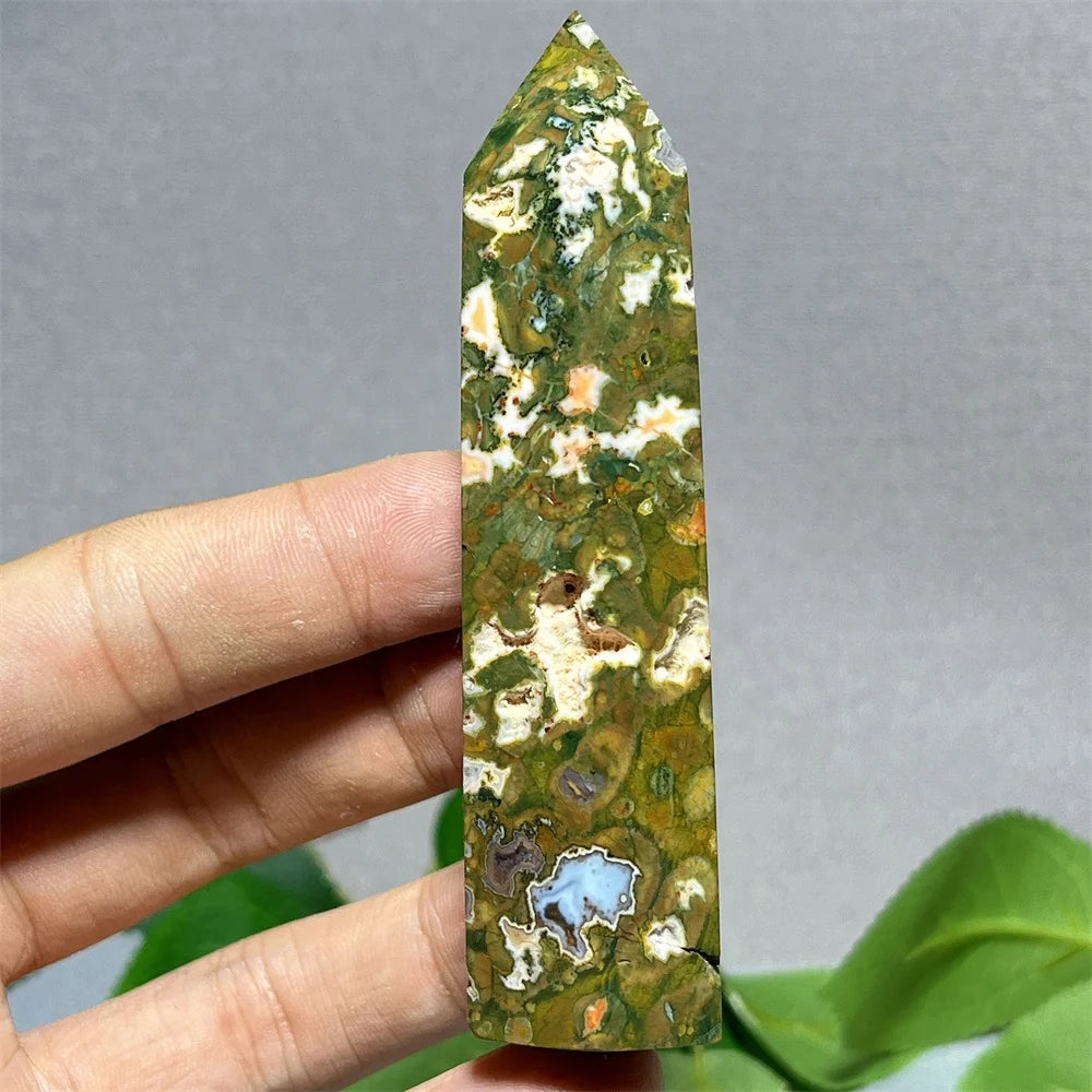Crystal Rainforest Tower Point Wand Natural Stone Quartz Minerals Spiritual Reiki — additional product photo