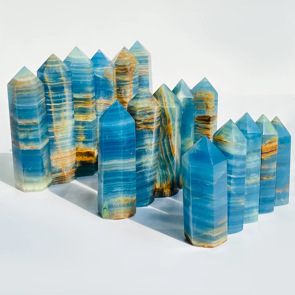 Ocean Blue Calcite Crystal Tower — additional product photo