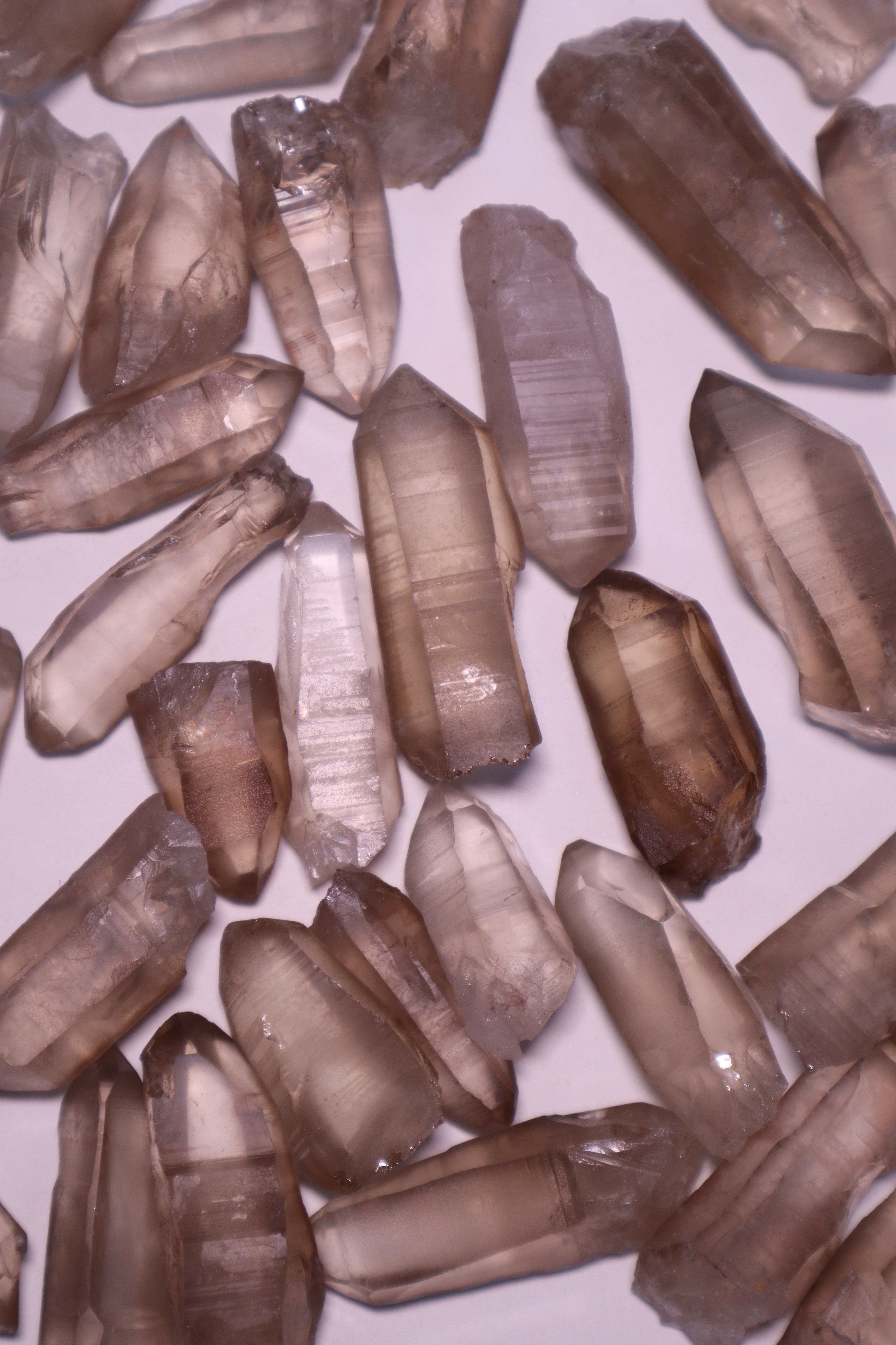 Smokey lemurian quartz crystal raw seed point | Clairvoyant Crystals