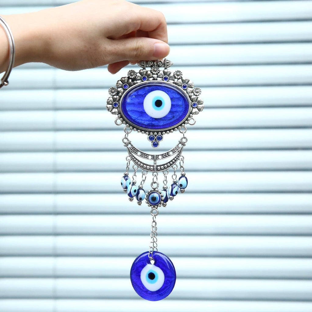 Turkish Blue Evil Eye Wall Hanging Ornament — additional product photo