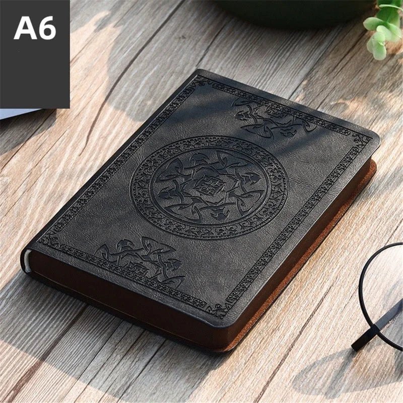 Vintage Leather Notebook | A6 Portable Diary and Journal Pocket Size