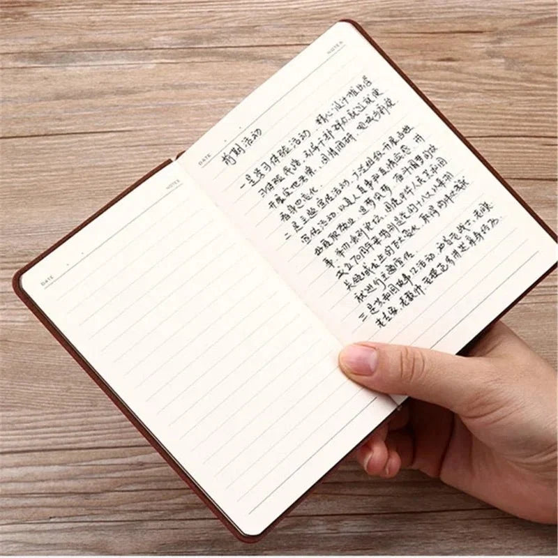 Vintage Leather Notebook | A6 Portable Diary and Journal Pocket Size
