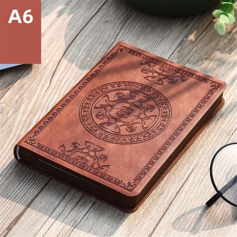 Vintage Leather Notebook | A6 Portable Diary and Journal Pocket Size